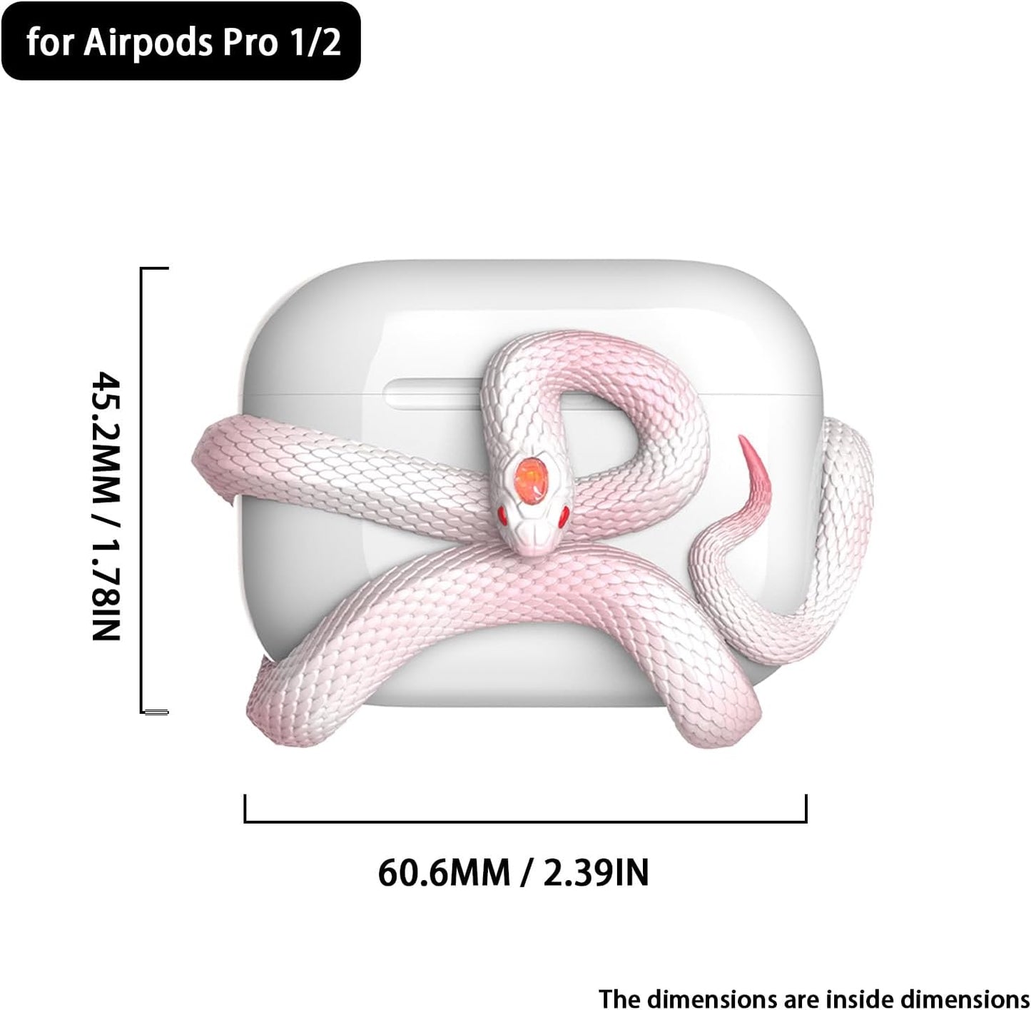 3D Snake Air-pod's Case